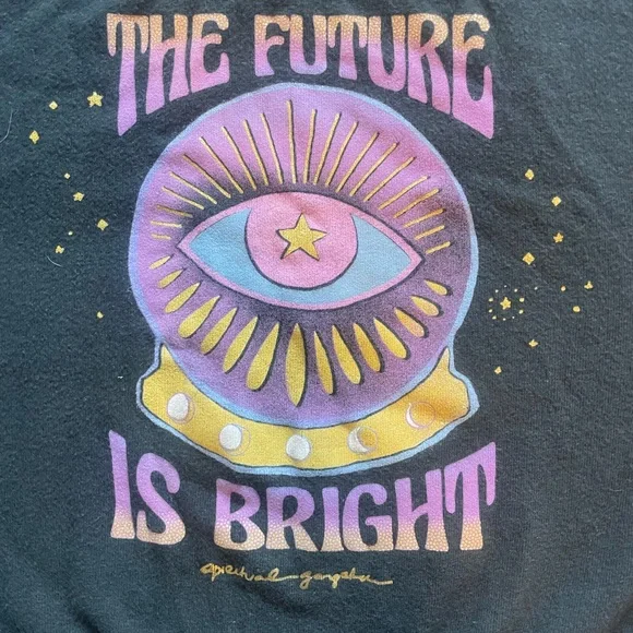 “The Future is bright” Vintage black - Spiritual Gangster - Malibu Pullover - Picture 2 of 6